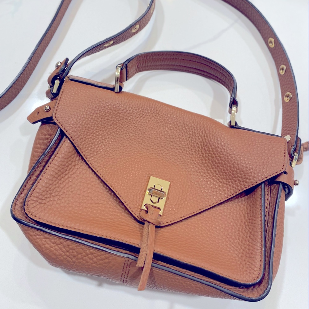 Rebecca Minkoff Darren small leather messenger bag.